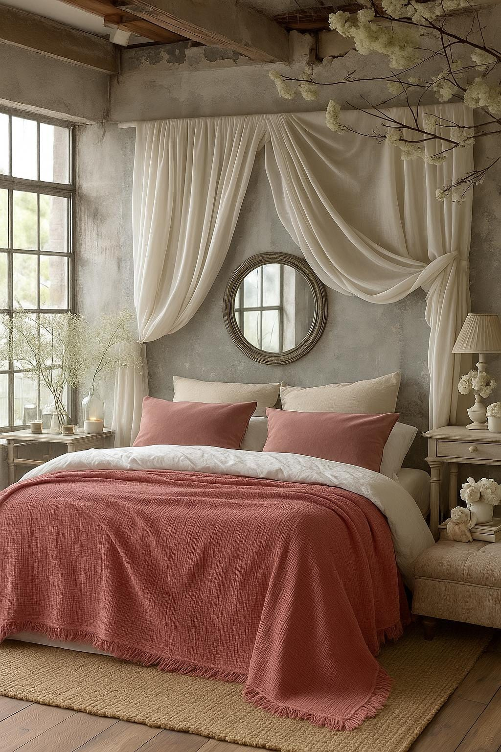 Pink Muslin Texture 4 Layer Gauze Cotton Blanket